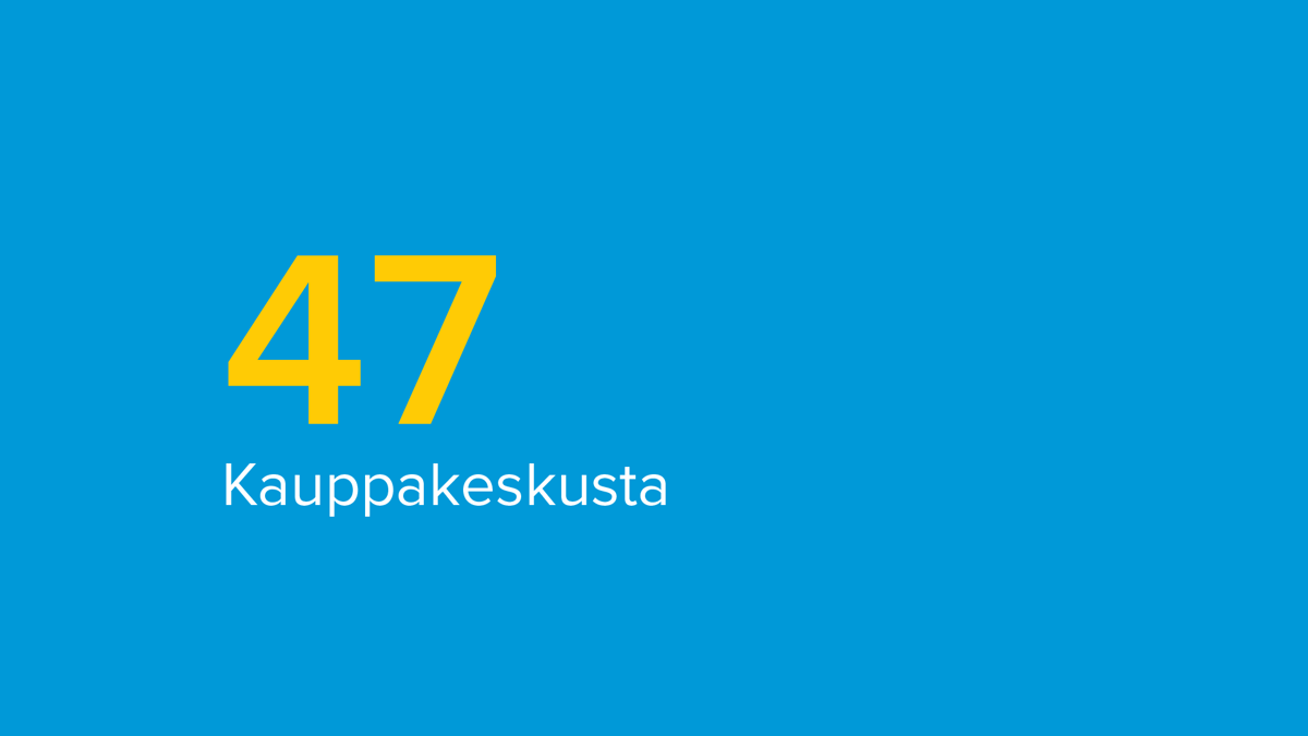 47 Kauppakeskusta
