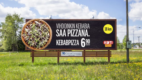 Kotipizzan kampanja herätti huomiota autoilijoiden kesken