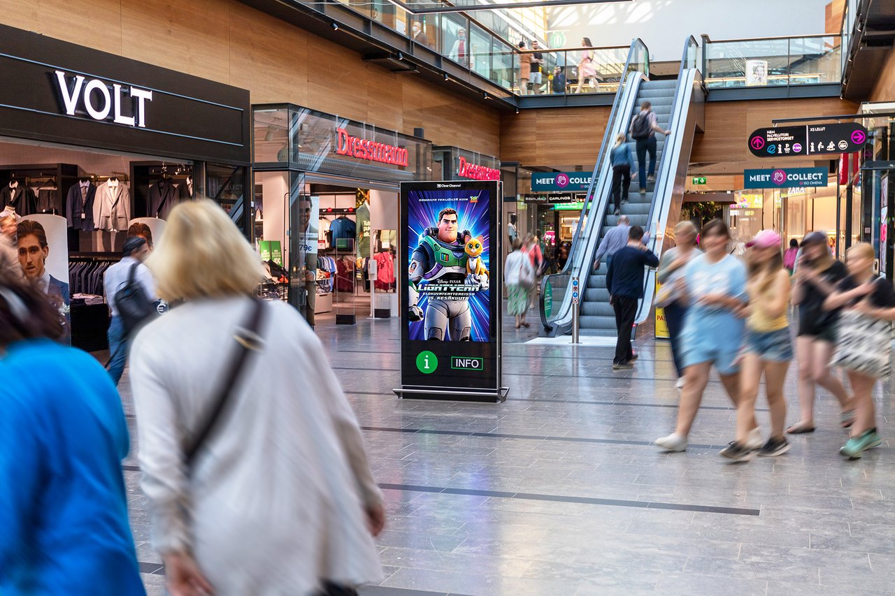 Digitaalinen mainos - shopping digital - Iso Omena