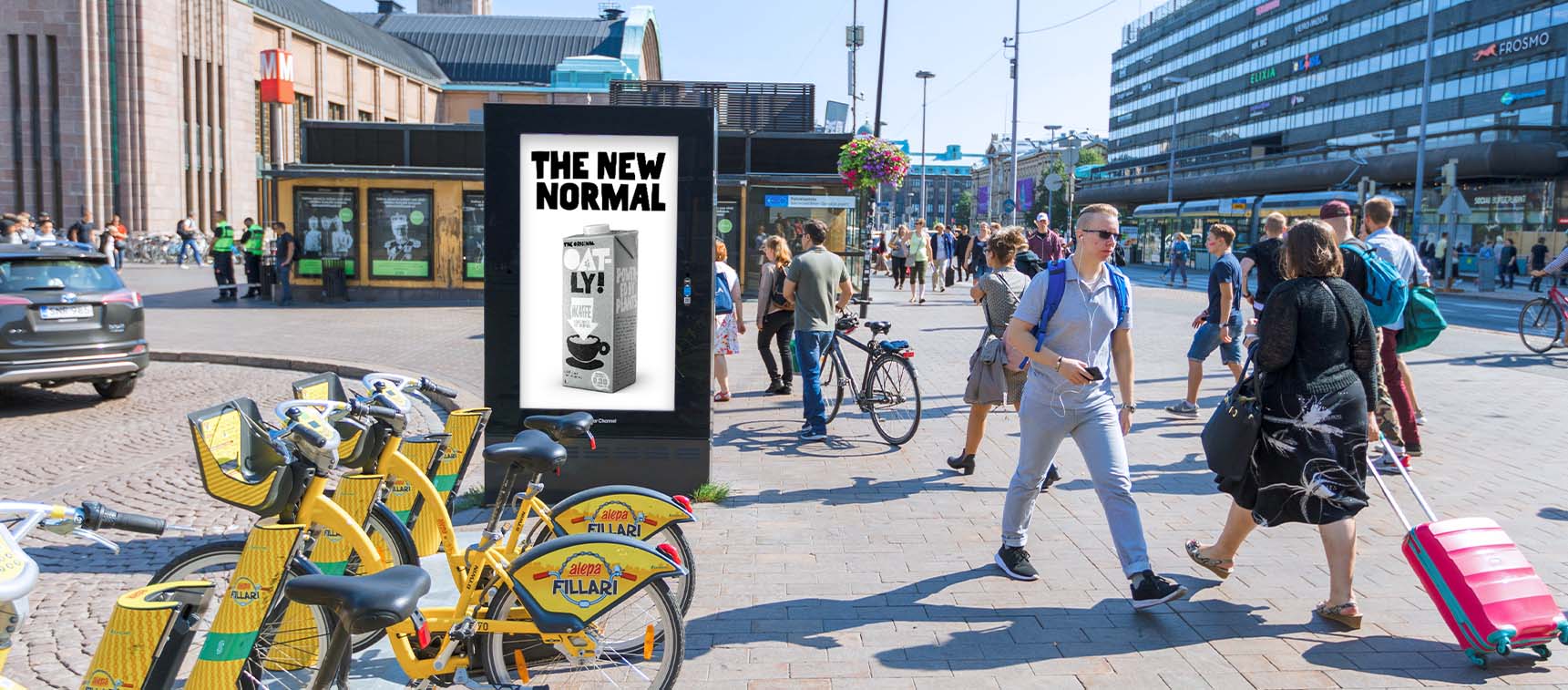 Downtown Digital Oatlyn ulkomainos Helsingin keskustassa