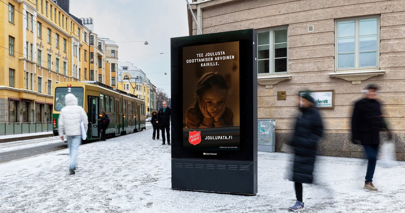 Salvation Army's campaign was implemented through programmatic buying