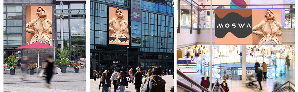 The Scene, The Wall ja Shopping Wall Kamppi