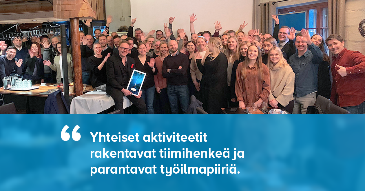 Hauskat aktiviteetit lisäävät yhteishenkeä