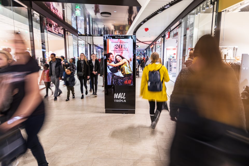 Suomen parhaimmat kauppakeskukset kuuluvat Clear Channelin kauppakeskusmedian verkostoon