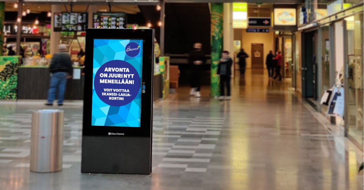Mediapinta Skanssin kauppakeskuksessa