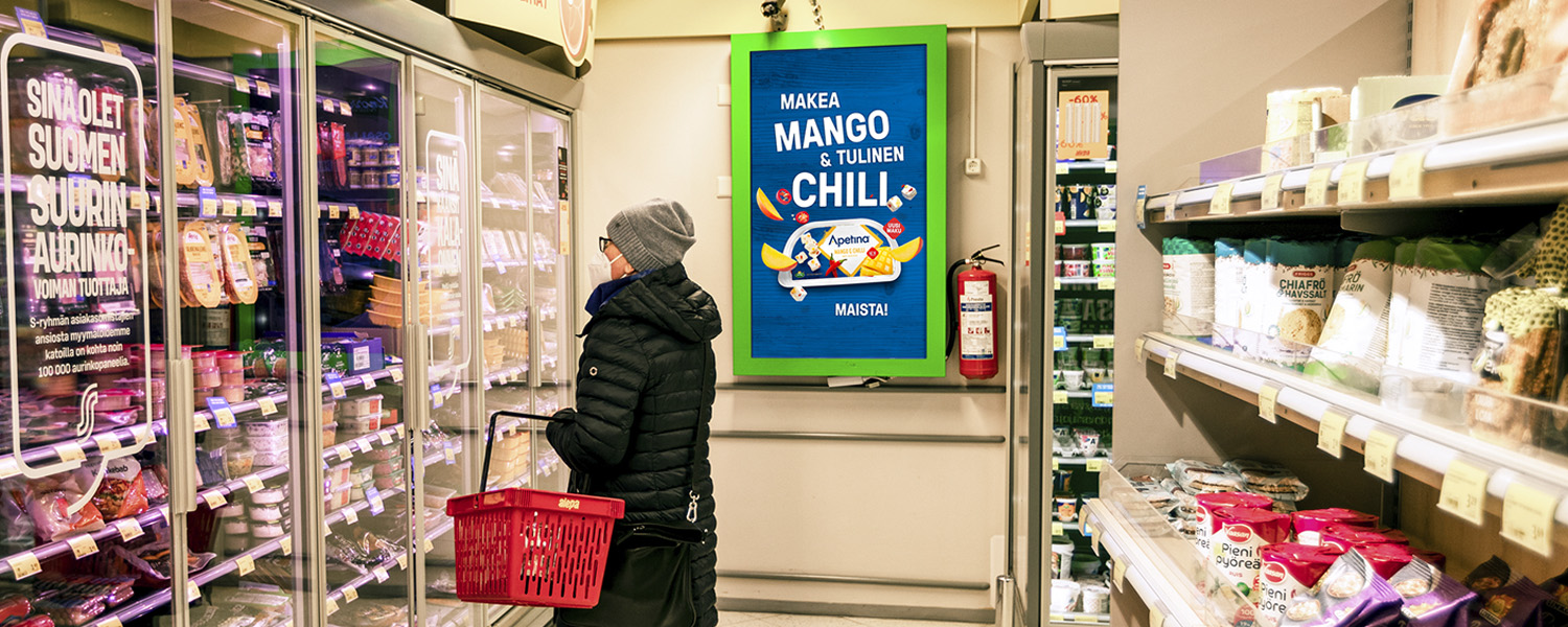 Store Digital myymälämedia ulkomainonta 2