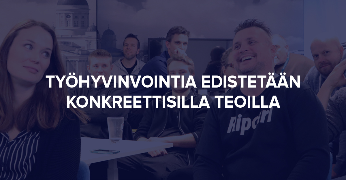 Työhyvinvointia edistetään konkreettisilla teoilla