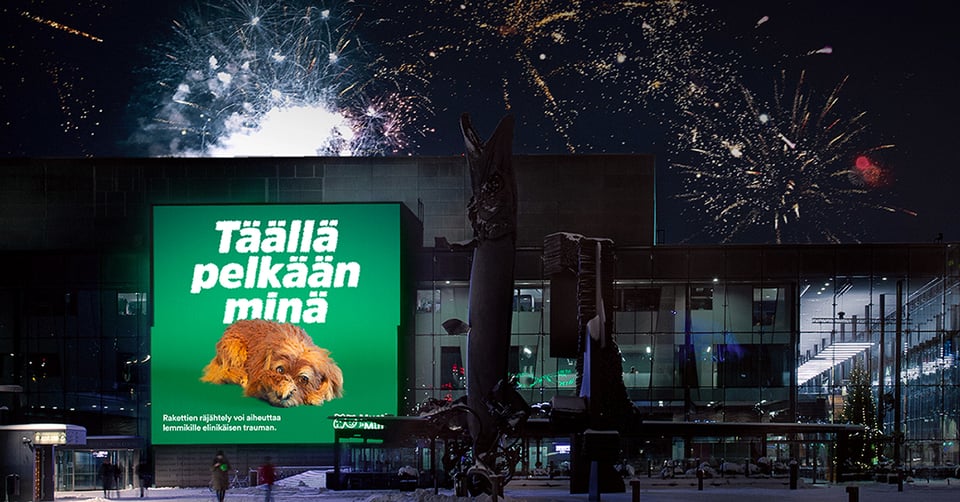Mustin ja Mirrin kampanja puhui lemmikkien puolesta uudenvuodenaattona