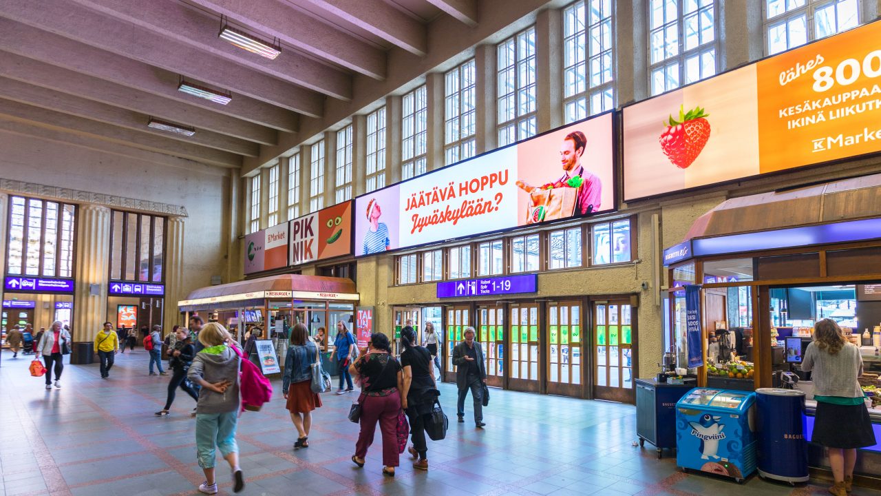 Digitaalinen mainos — the grand central