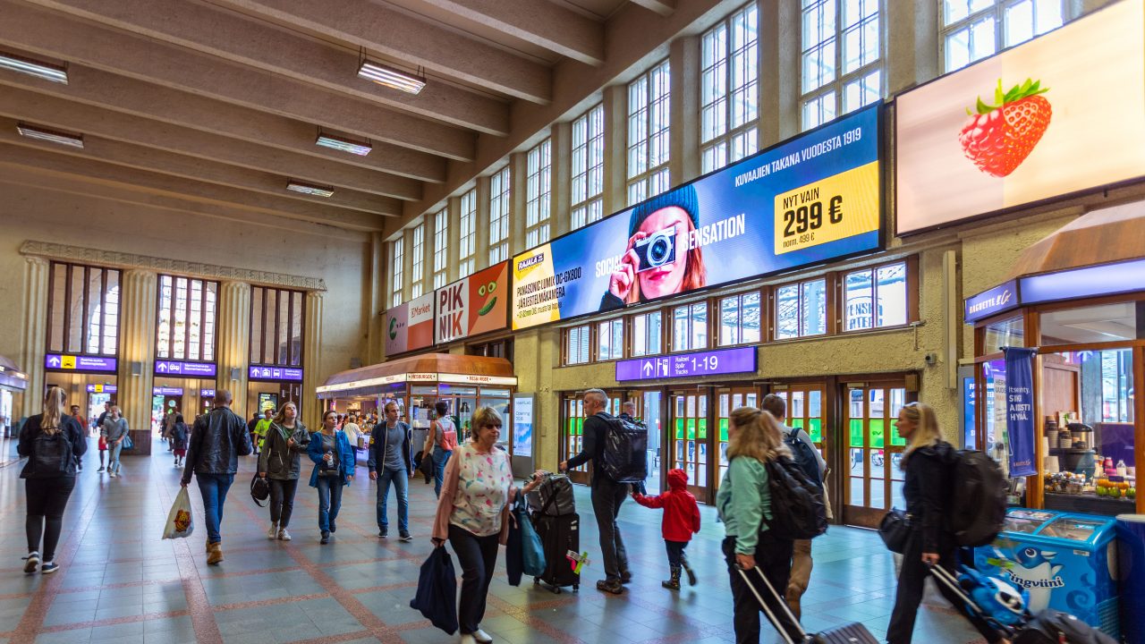 Digitaalinen mainos — the grand central