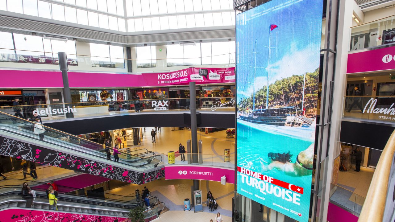 Digital advertisement — The wall and shoping walls
