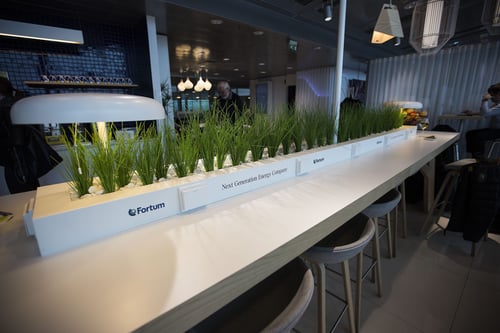 fortum finnair lounge branding energy