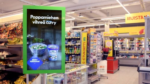 Advertising in supermarkets guides purchase decisions