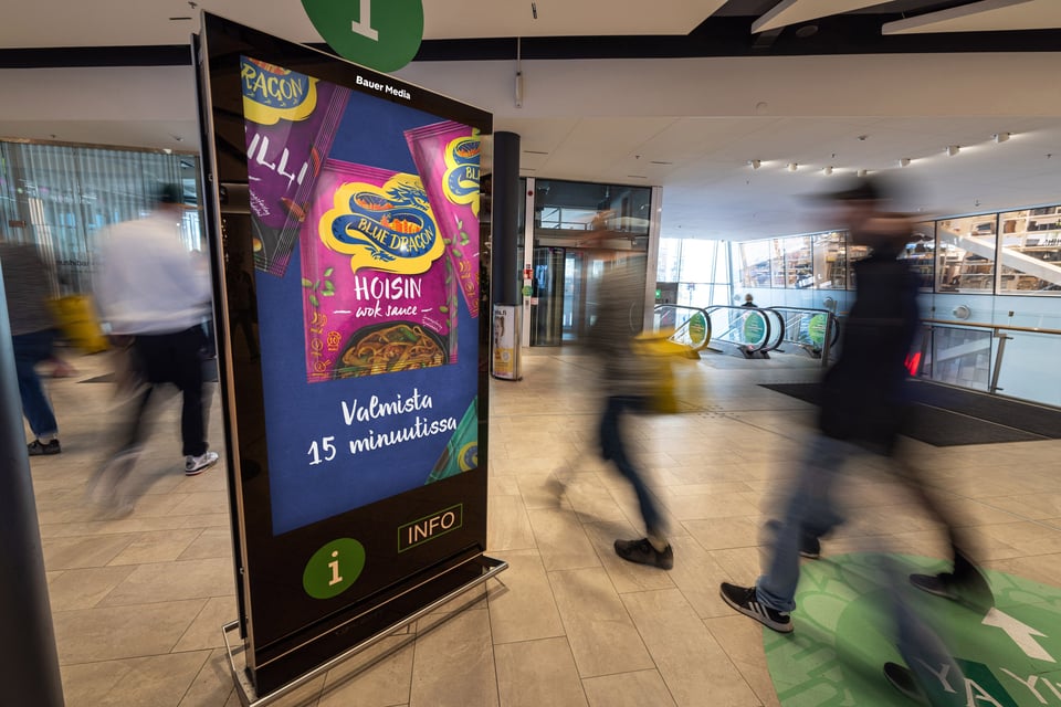 Kauppakeskusmainonta puhuttaa ja ohjaa ostamaan