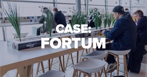 Fortum has been building brand at the airport for over 10 years