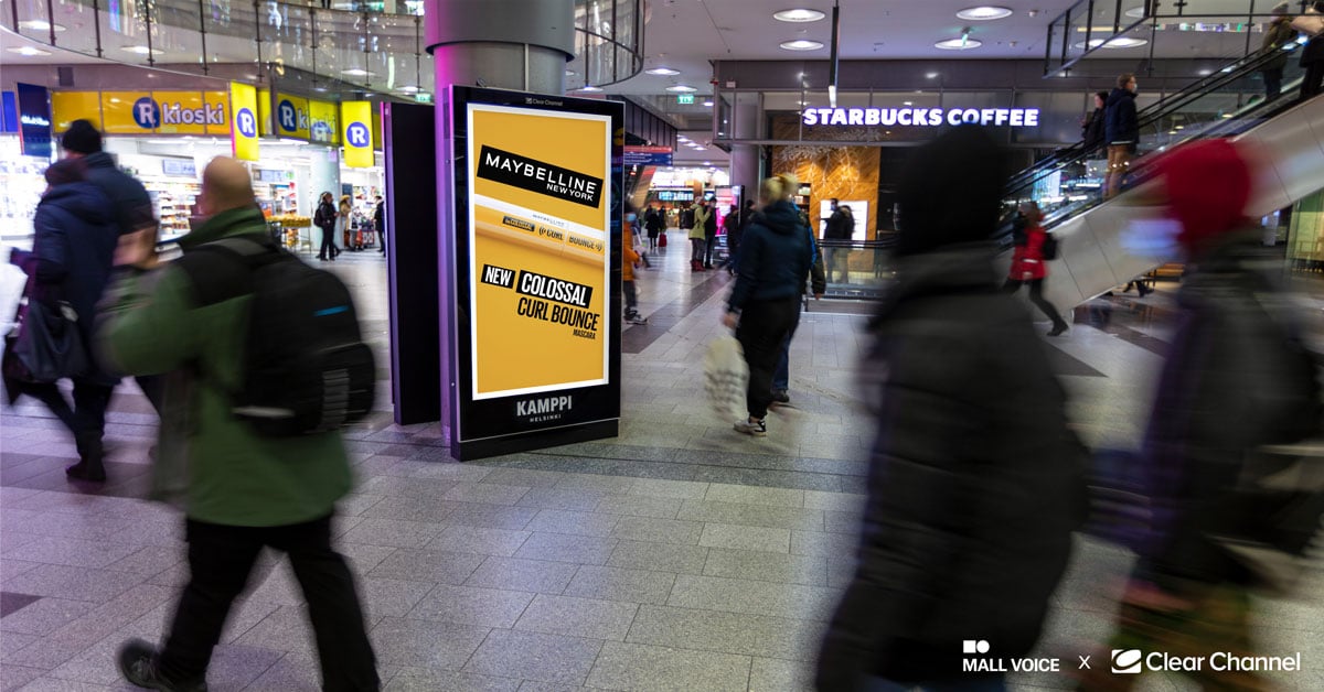 AN AD CAMPAIGN WAS RECEIVED WITH DELIGHT AT SHOPPING CENTRES
